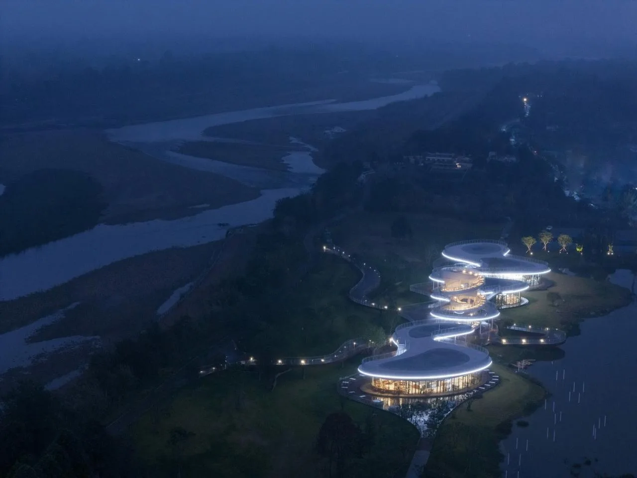 BIM Architecture | Fudao Lujiatan Wetland Park Commercial Service Center/MUDA Architecture