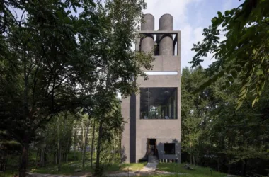 BIM Architecture: Wuling Mountain Eye Stone Soup Spring and Forest Instruments by Vertical Architecture-BIM WORLD