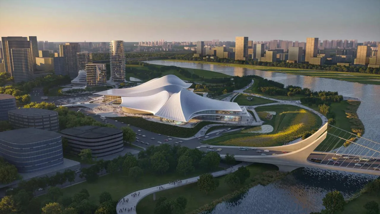 BIM Architecture | Bid winning Proposal for Cao'ejiang Cultural and Art Center/ZHA+Zhongnan Construction Institute