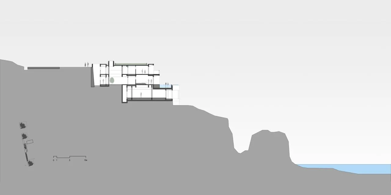 BIM Architecture | Shengsi Xihui Cliff Hotel/Yifeng Architecture