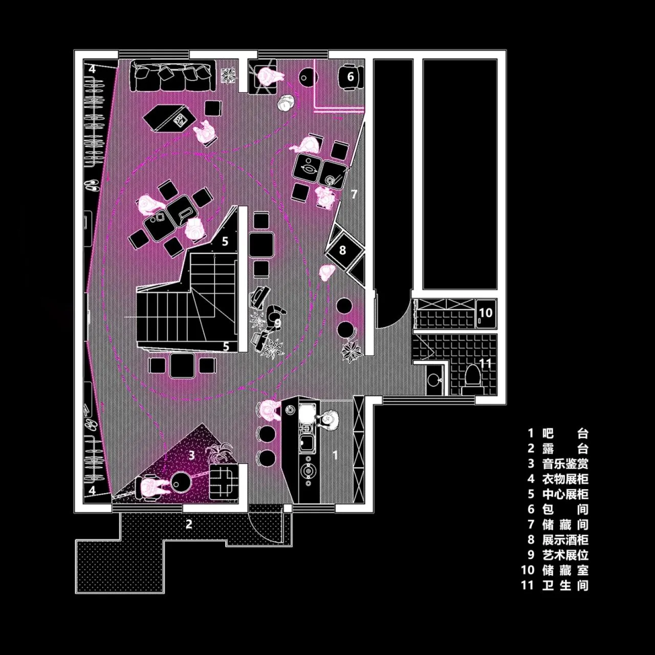 BIM Architecture | On Top Steam Wave Bar and Buying Shop: Integrating Art and Space/MiHei Architecture