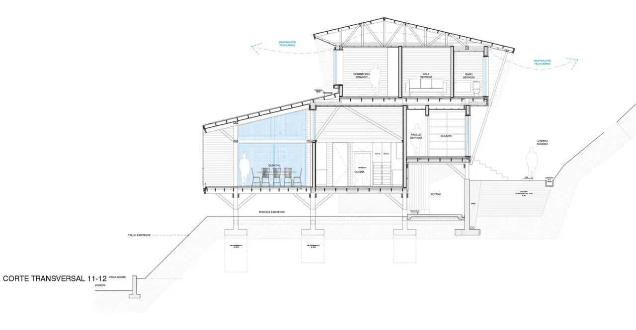 BIM Architecture | Namonkaxiu Cottage/Schwember García-Huidobro Arquitectos