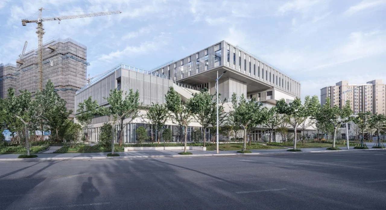 BIM Architecture | Changyang Neighborhood Center in Jingjiang Binjiang New City/Zhong Huaying Studio at Nanjing University of Architecture