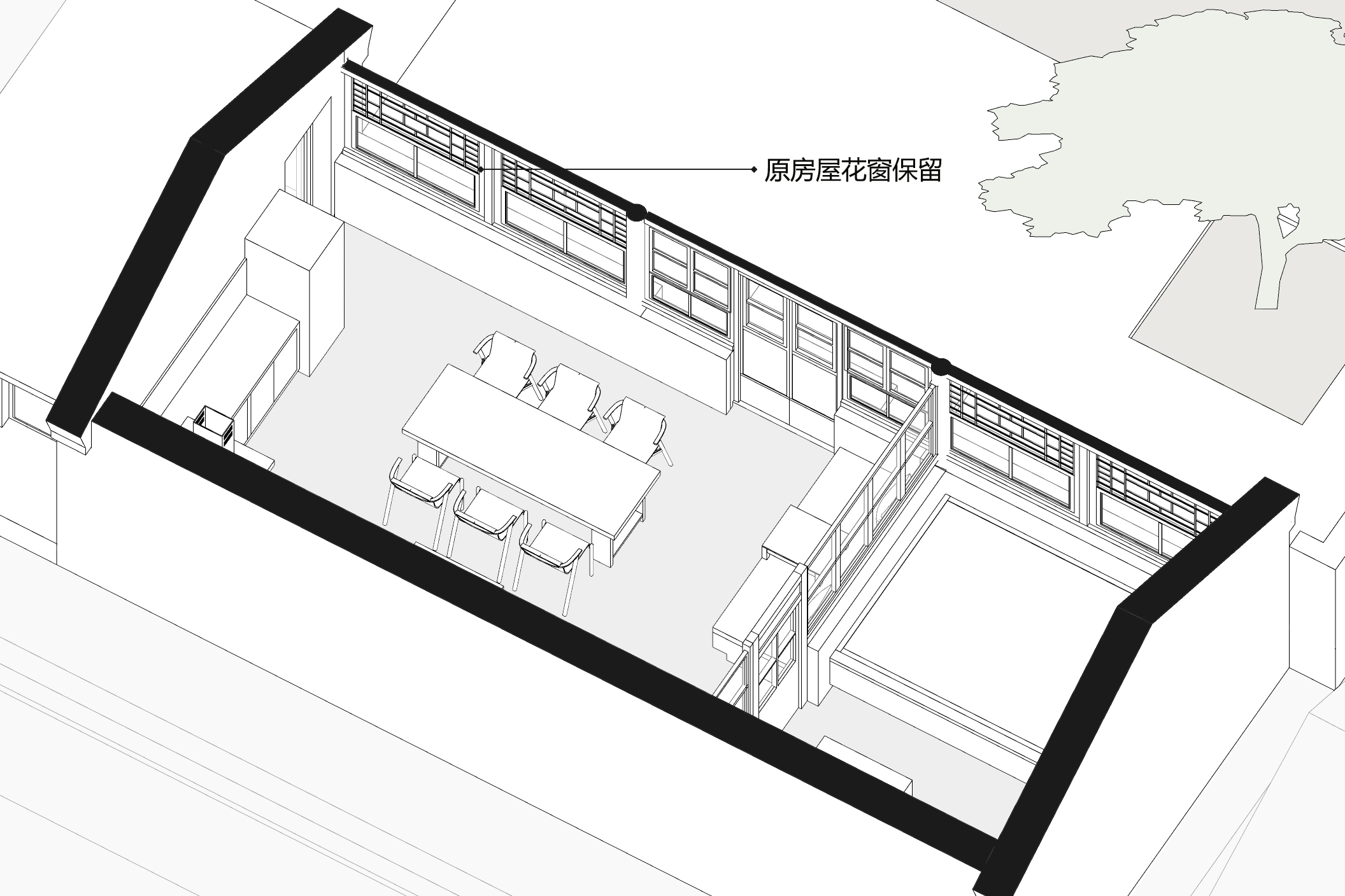 BIM Architecture | Backyard · Liushi Port No.1 Courtyard Renovation/GW Space Design