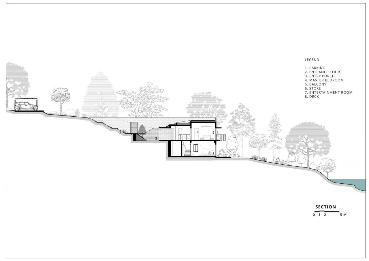 BIM Architecture | Sloping House/Red Brick Studio