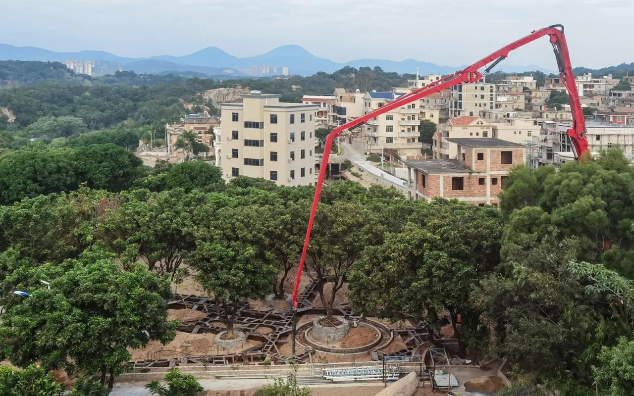 BIM architecture | Yard under longan tree/on-site buildings