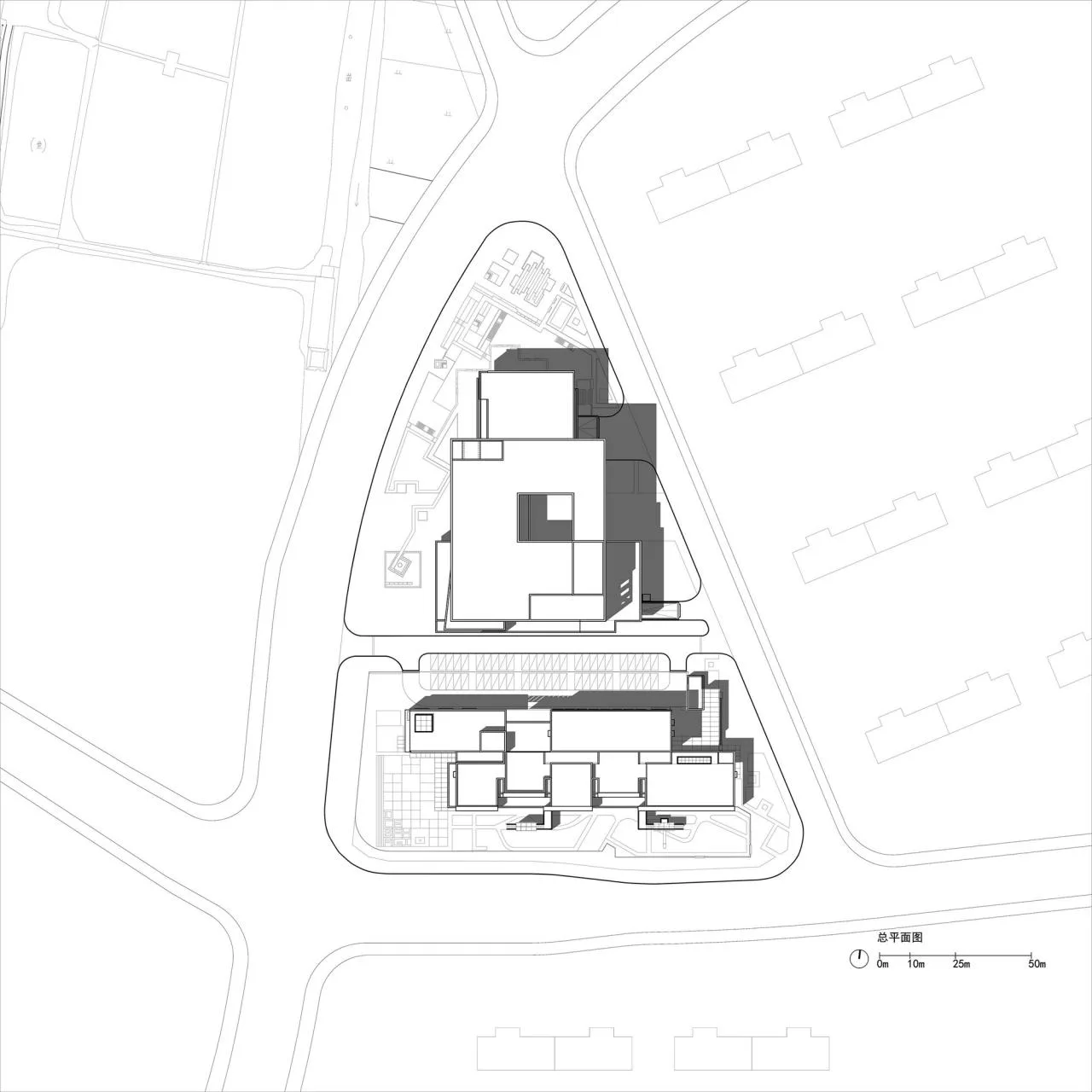 BIM Architecture | Changyang Neighborhood Center in Jingjiang Binjiang New City/Zhong Huaying Studio at Nanjing University of Architecture