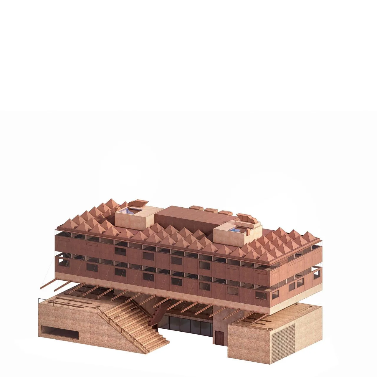 BIM Architecture | Pardubice GAMPA, Sf é ra Building Complex and Automation Plant Public Space/Š e pka Architekti