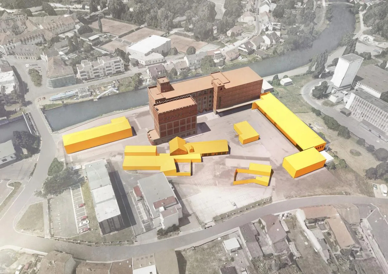 BIM Architecture | Pardubice GAMPA, Sf é ra Building Complex and Automation Plant Public Space/Š e pka Architekti