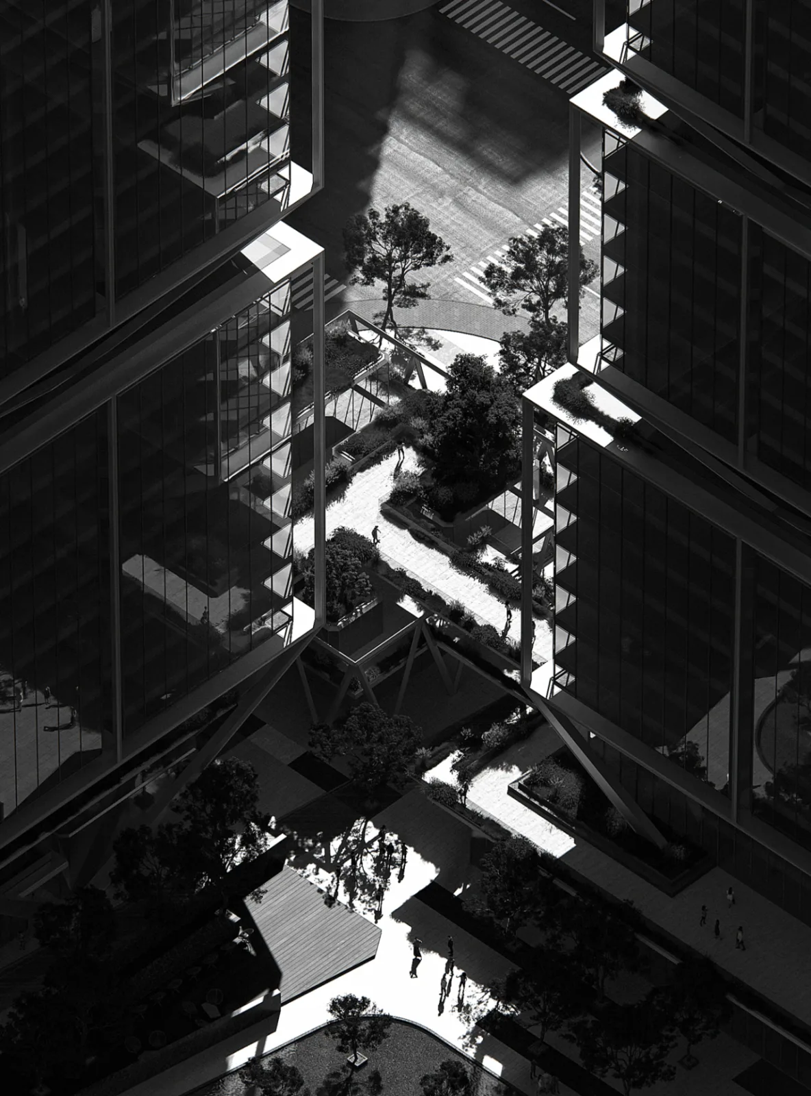 BIM Architecture | Wuhan Yangtze River Center International Competition Plan/Line+Zhu Peidong's Dual Thinking on Urban Coordinates