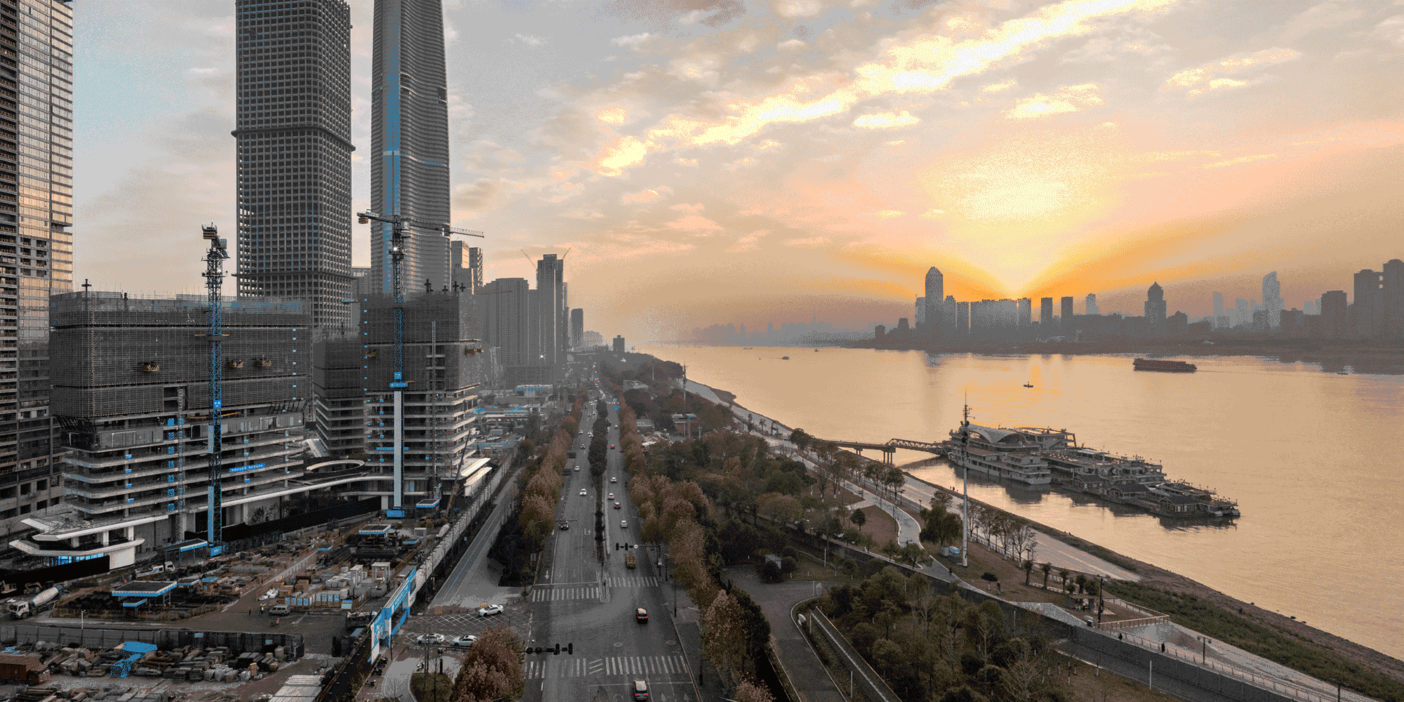 BIM Architecture | Wuhan Yangtze River Skyline, Line+Zhu Peidong's Dual Thinking on Urban Coordinates (Part 2)