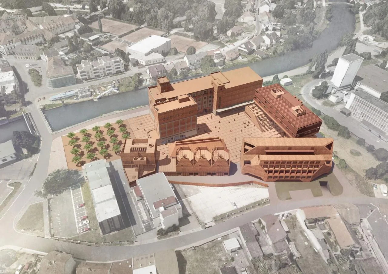 BIM Architecture | Pardubice GAMPA, Sf é ra Building Complex and Automation Plant Public Space/Š e pka Architekti