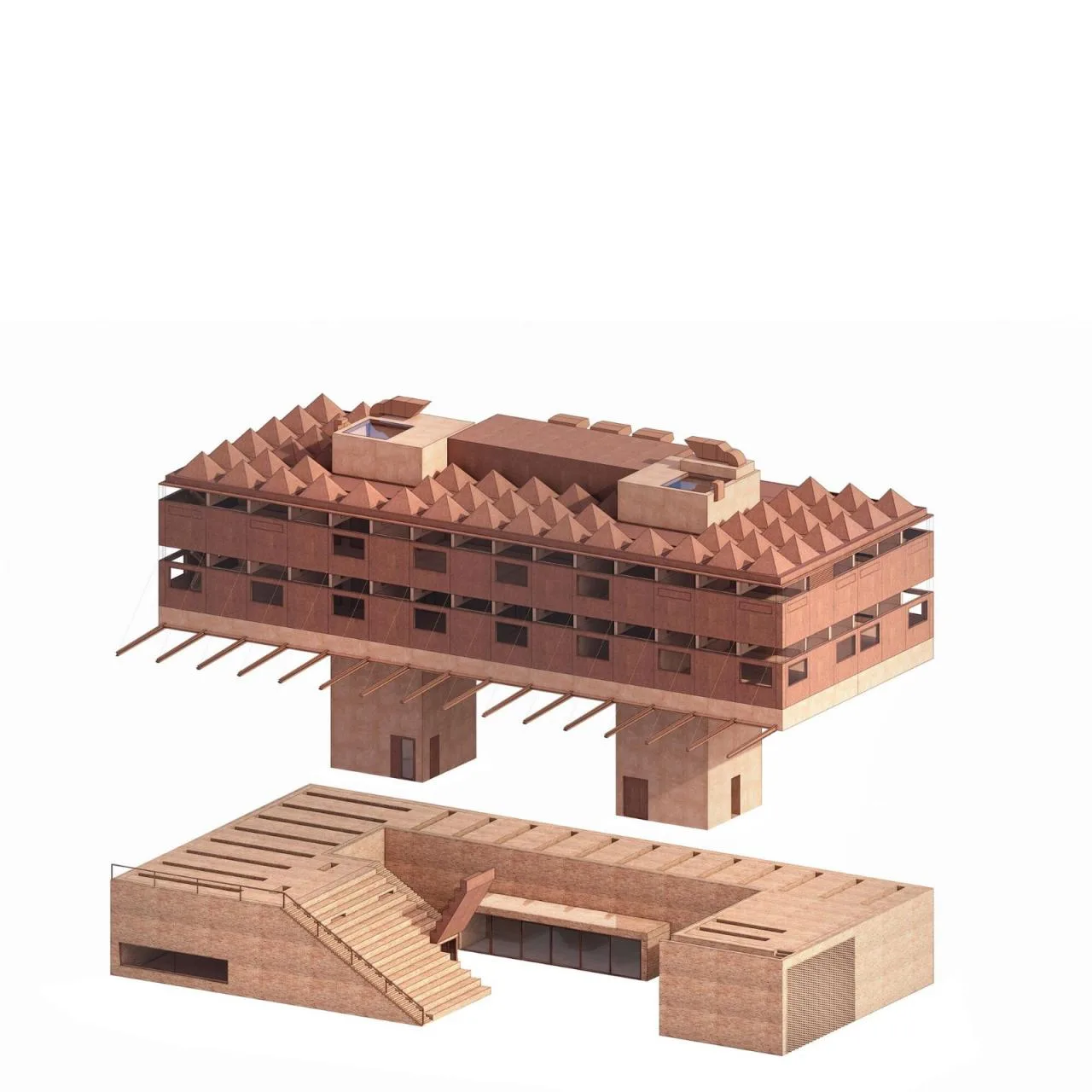 BIM Architecture | Pardubice GAMPA, Sf é ra Building Complex and Automation Plant Public Space/Š e pka Architekti