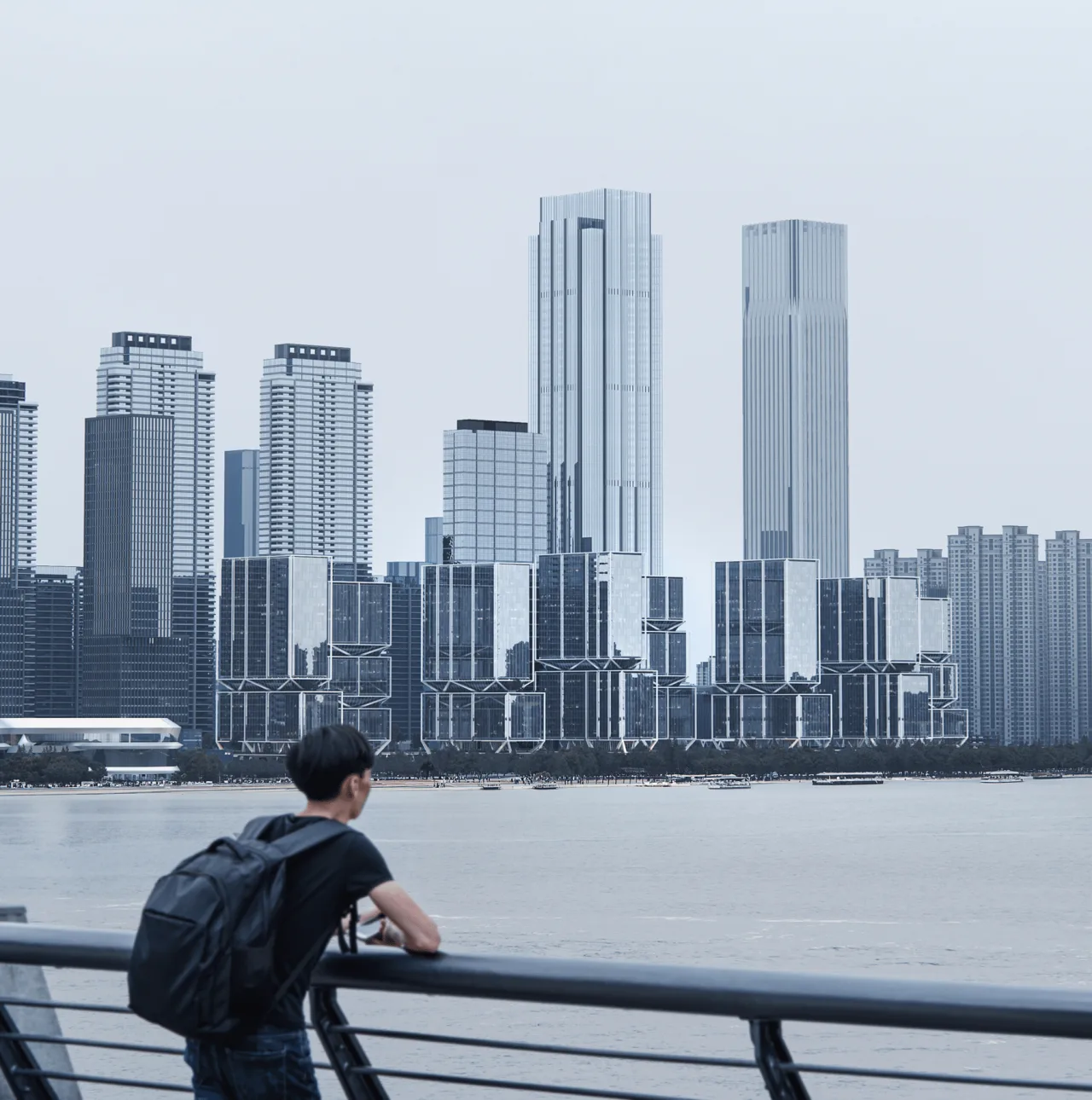 BIM Architecture | Wuhan Yangtze River Center International Competition Plan/Line+Zhu Peidong's Dual Thinking on Urban Coordinates