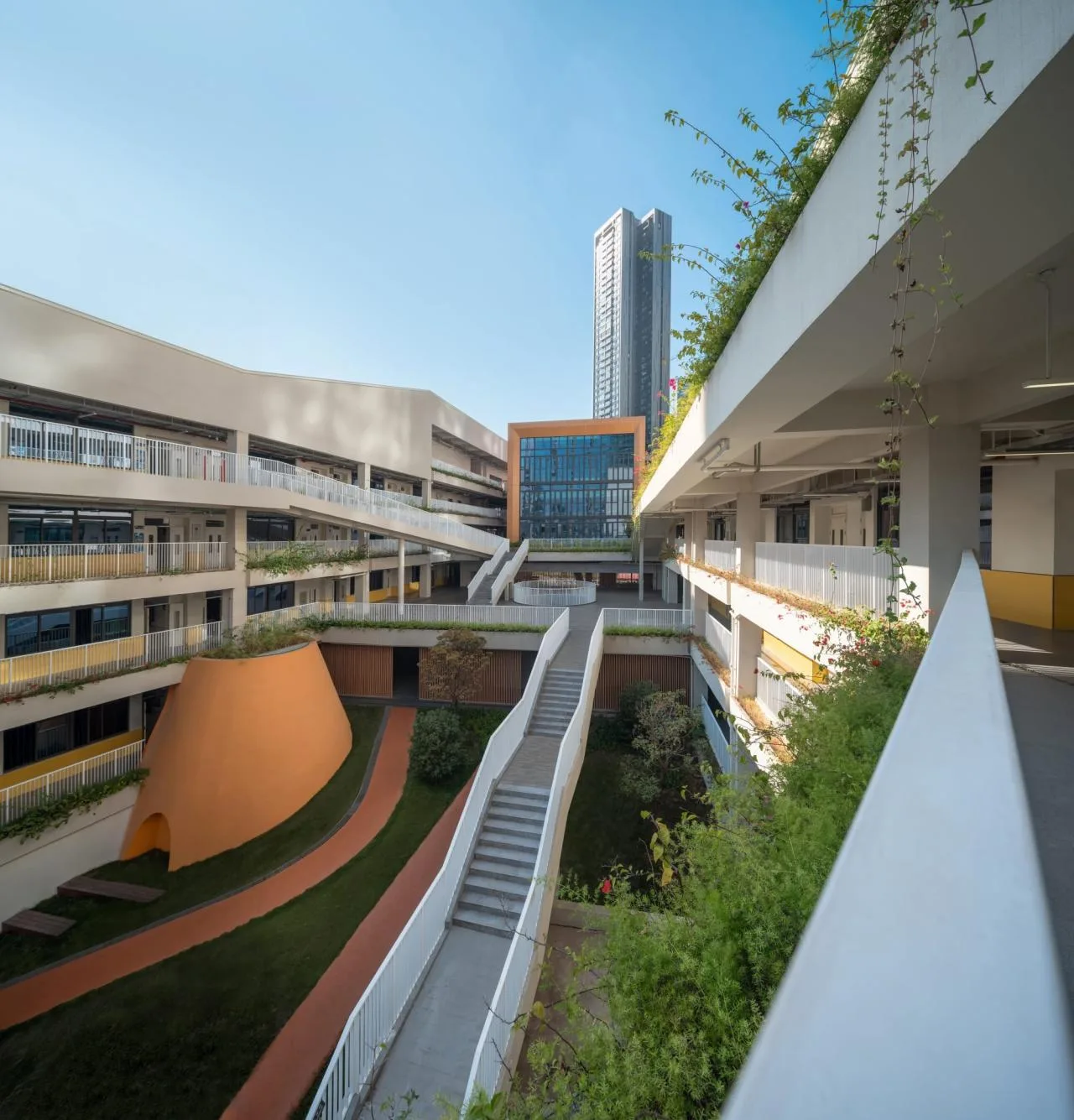BIM Architecture | Qingquan Foreign Language School Junior High School/Yijing Architectural Design, Longhua District, Shenzhen