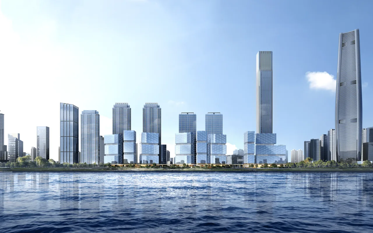BIM Architecture | Wuhan Yangtze River Skyline, Line+Zhu Peidong's Dual Thinking on Urban Coordinates (Part 2)