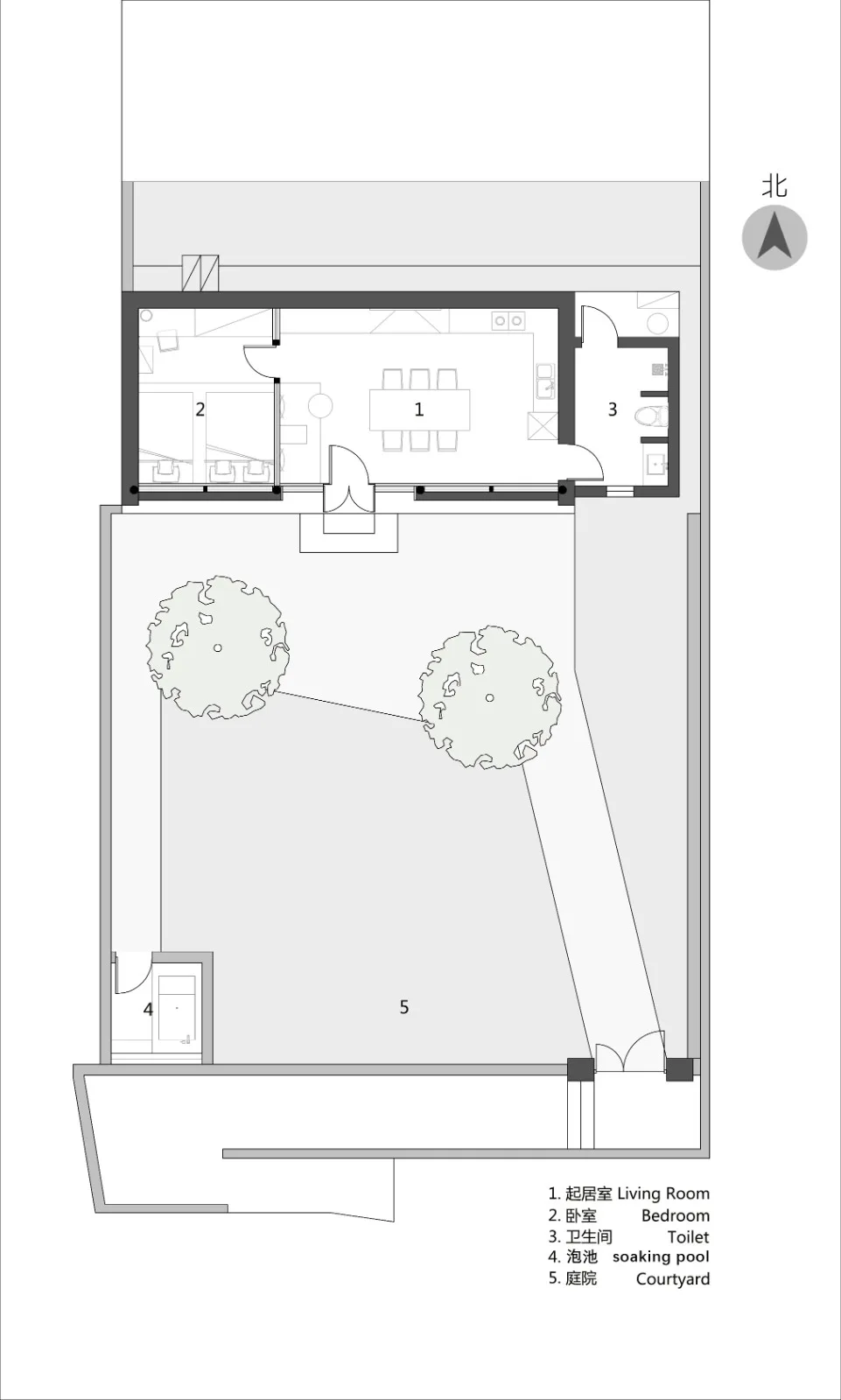 BIM Architecture | Backyard · Liushi Port No.1 Courtyard Renovation/GW Space Design