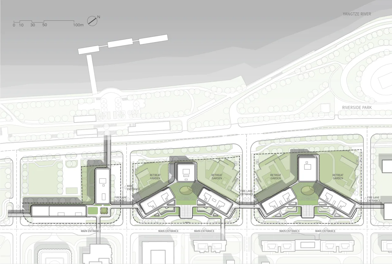 BIM Architecture | Wuhan Yangtze River Skyline, Line+Zhu Peidong's Dual Thinking on Urban Coordinates (Part 2)