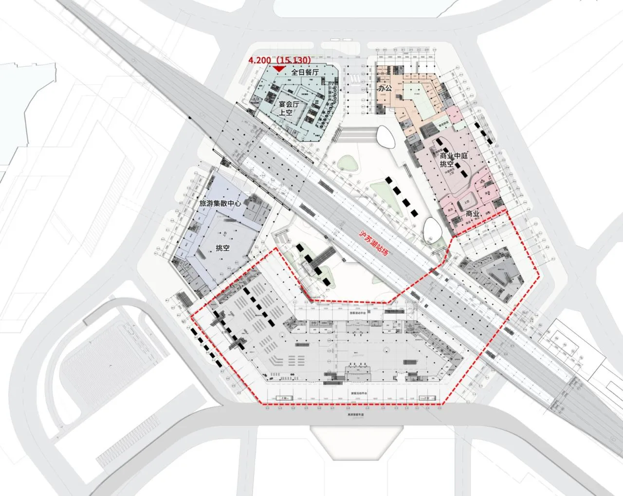 BIM Architecture | Suzhou South Station/Architectural Landscape Design