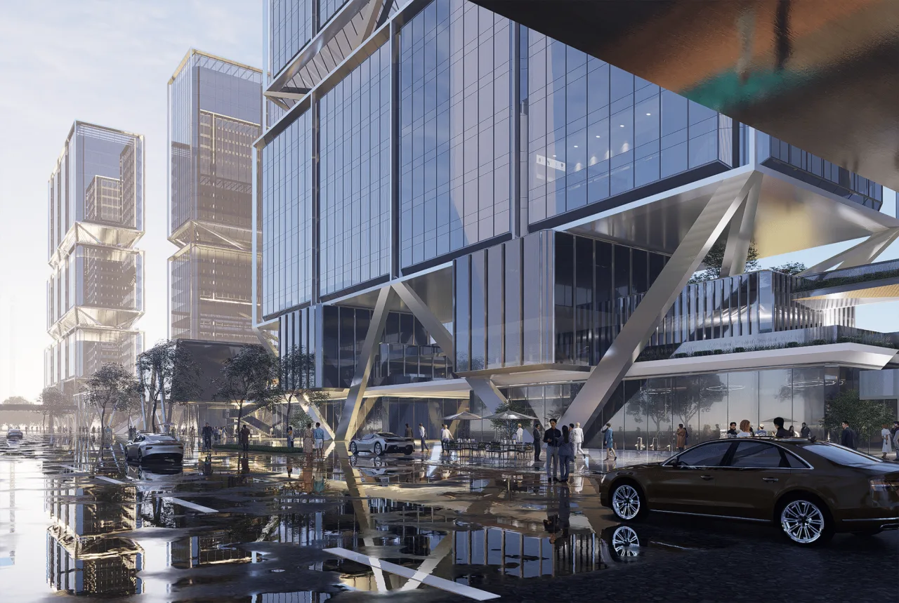 BIM Architecture | Wuhan Yangtze River Center International Competition Plan/Line+Zhu Peidong's Dual Thinking on Urban Coordinates