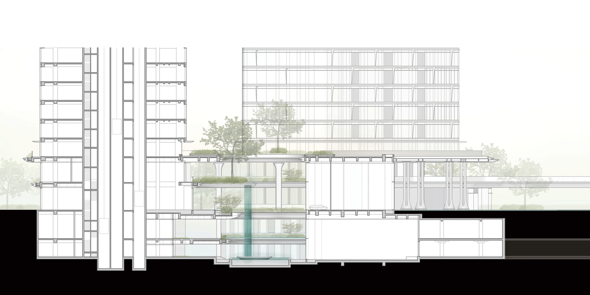 BIM Architecture | Wuhan Yangtze River Skyline, Line+Zhu Peidong's Dual Thinking on Urban Coordinates (Part 2)