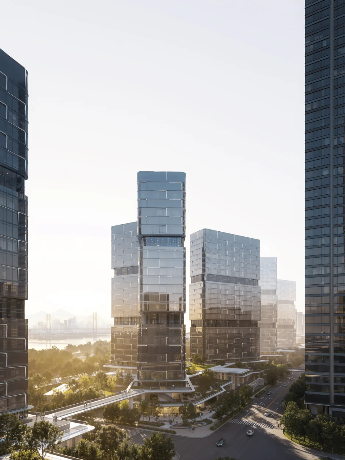 BIM Architecture | Wuhan Yangtze River Skyline, Line+Zhu Peidong's Dual Thinking on Urban Coordinates (Part 2)
