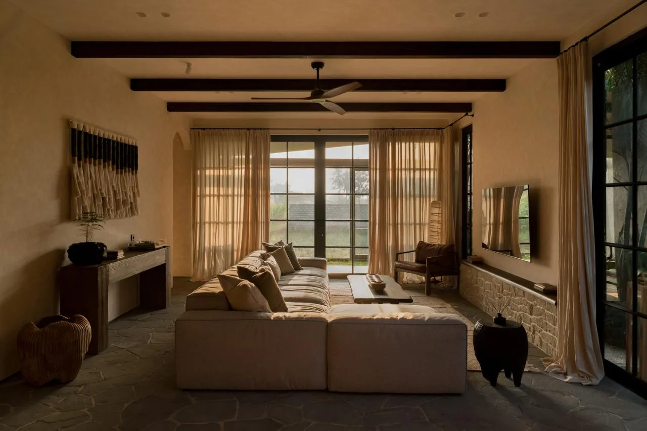 Energy saving luxury Wabi Sabi villa design that nourishes the body and mind in nature in tropical rainforests