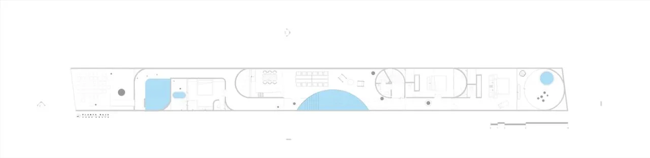 Design of vacation homes that draw inspiration from natural wells and caves and perceive time through the interweaving of light and shadow