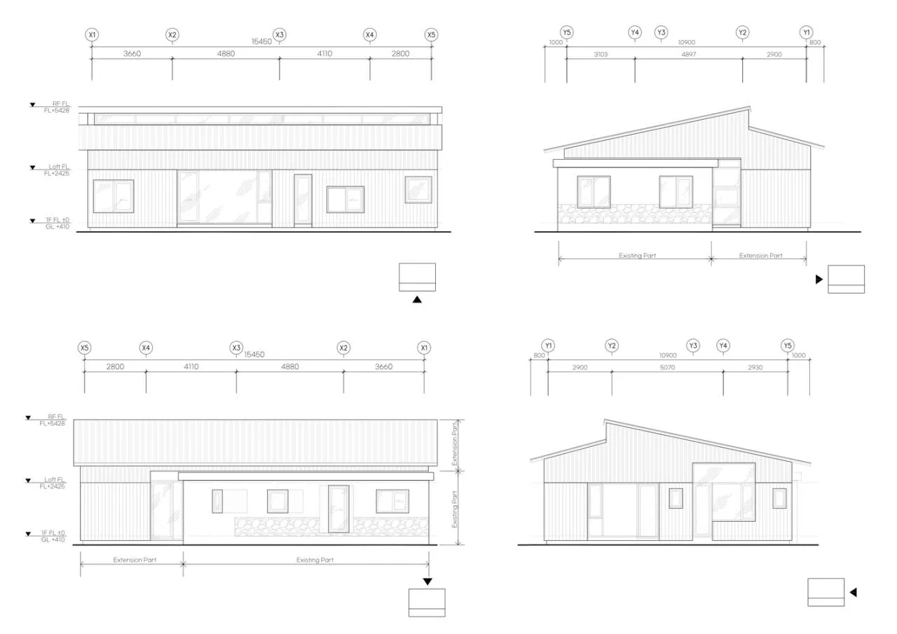 The interweaving of new and old structures in Jeju Island's old houses continues the design of traditional residential memories