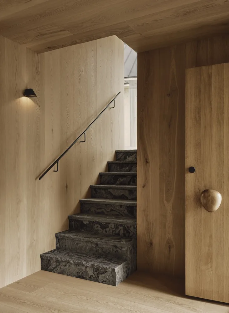 Living in harmony with tranquil poetry, encountering natural textures woven into a dreamy home residential design