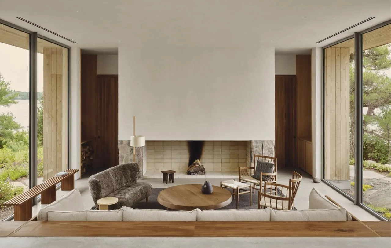 Living in harmony with tranquil poetry, encountering natural textures woven into a dreamy home residential design