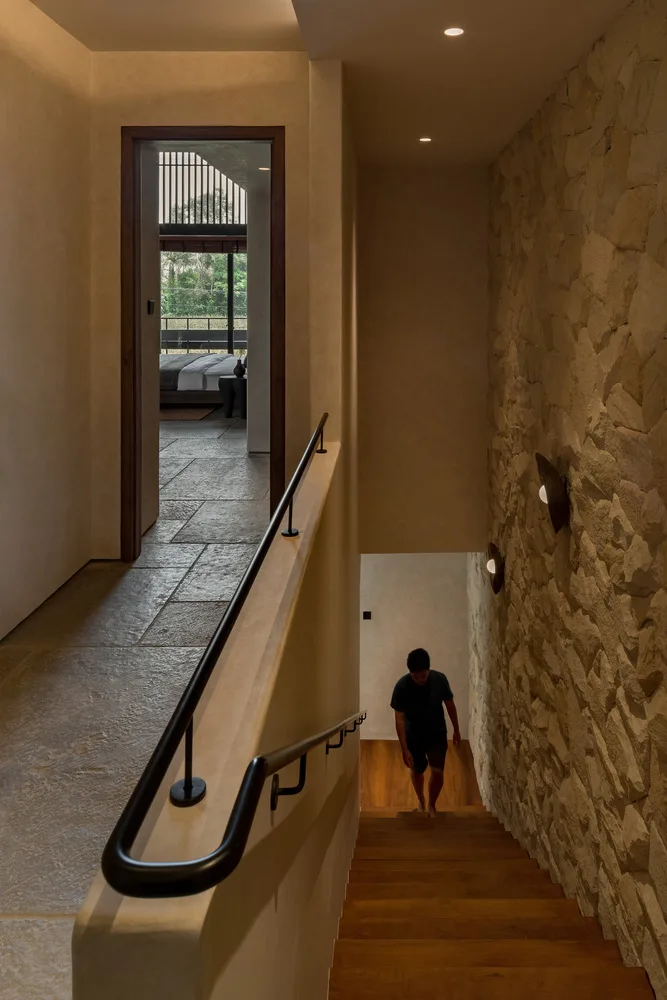 Energy saving luxury Wabi Sabi villa design that nourishes the body and mind in nature in tropical rainforests