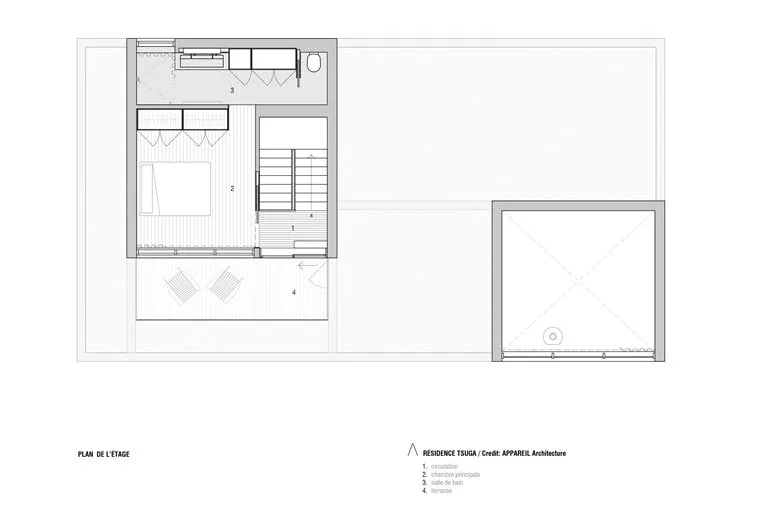 Composing a harmonious melody between architecture and nature among the treetops, with biological details in the design of a vacation home