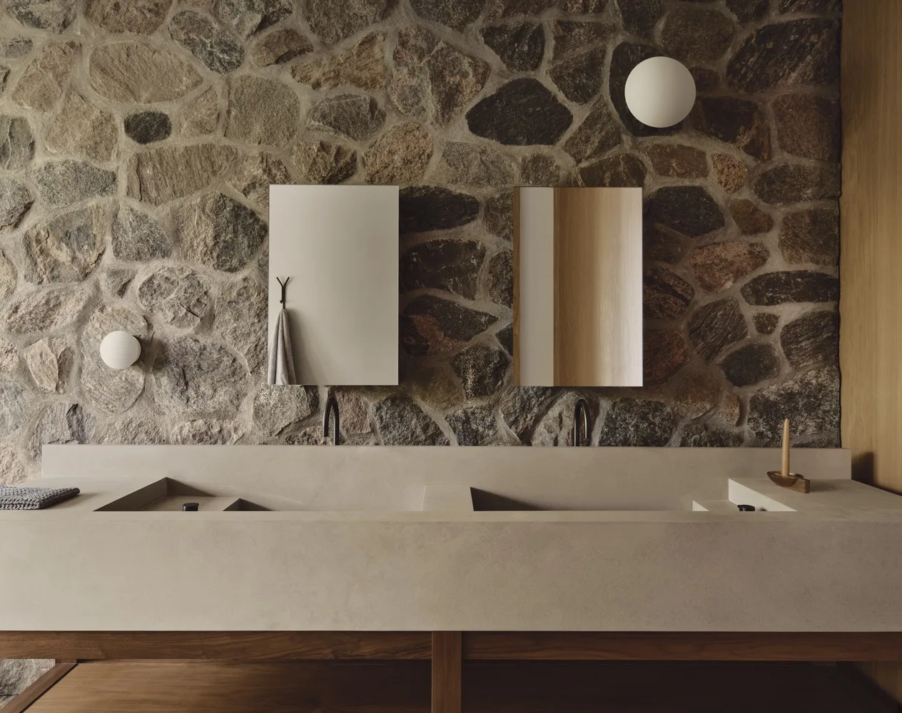 Living in harmony with tranquil poetry, encountering natural textures woven into a dreamy home residential design