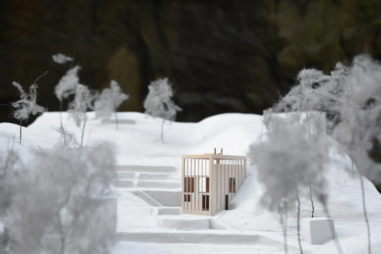 Miracle of architecture by the strait, challenging the terrain to create a stunning view of wooden villa design