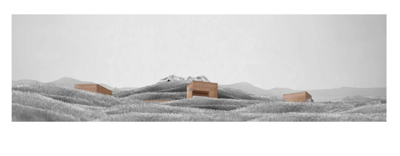 Villa design for observing landscape dynamics and experiencing natural emotions from different angles