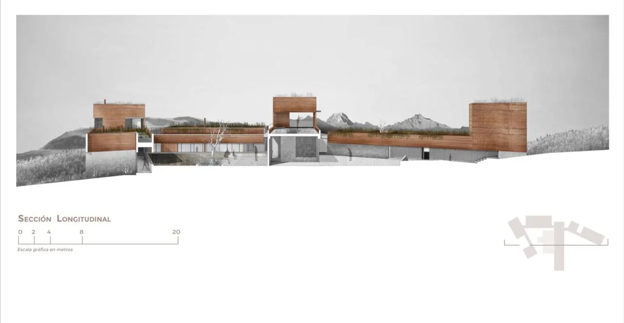 Villa design for observing landscape dynamics and experiencing natural emotions from different angles