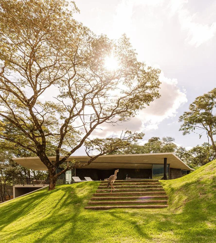 Design of a tranquil, natural, and poetic vacation villa nestled between mountains and forests