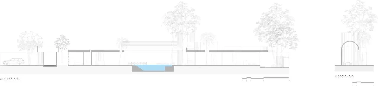 Design of vacation homes that draw inspiration from natural wells and caves and perceive time through the interweaving of light and shadow