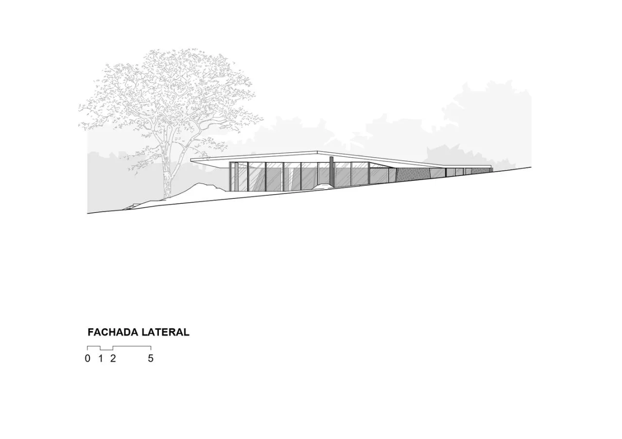 Design of a tranquil, natural, and poetic vacation villa nestled between mountains and forests