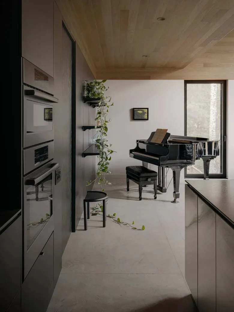 Composing a harmonious melody between architecture and nature among the treetops, with biological details in the design of a vacation home