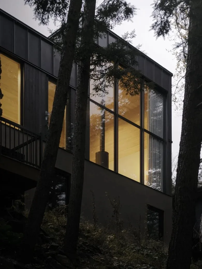 Composing a harmonious melody between architecture and nature among the treetops, with biological details in the design of a vacation home