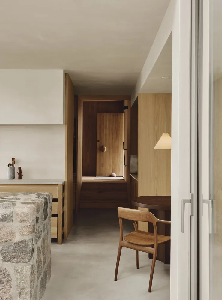 Living in harmony with tranquil poetry, encountering natural textures woven into a dreamy home residential design