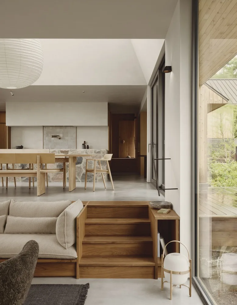 Living in harmony with tranquil poetry, encountering natural textures woven into a dreamy home residential design
