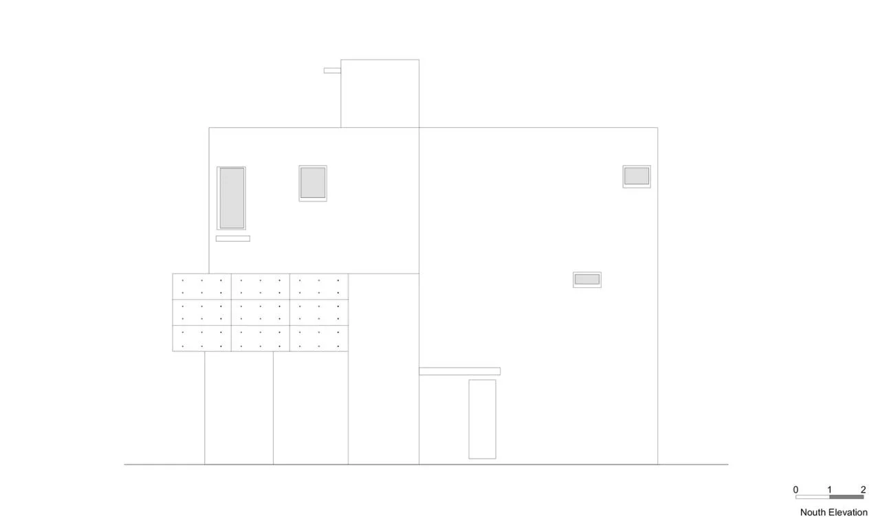 Creating a quiet, natural and private residential design in the city between narrow slits and openings