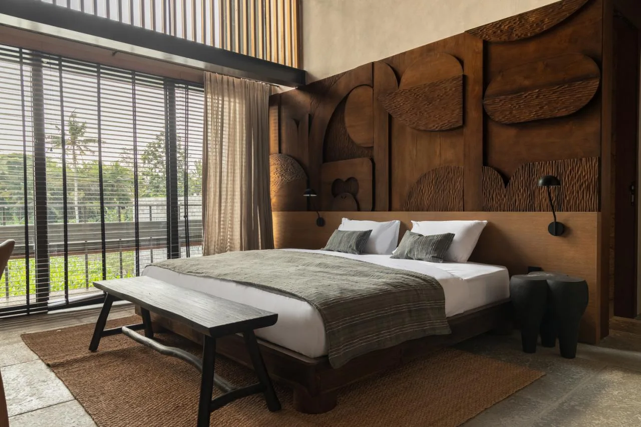 Energy saving luxury Wabi Sabi villa design that nourishes the body and mind in nature in tropical rainforests