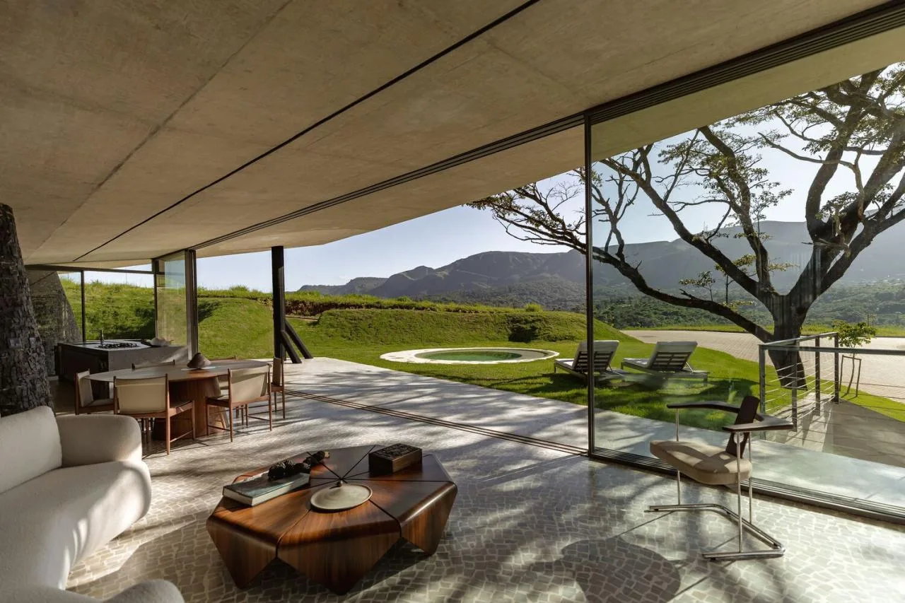 Design of a tranquil, natural, and poetic vacation villa nestled between mountains and forests
