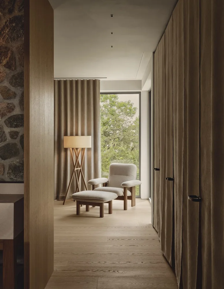 Living in harmony with tranquil poetry, encountering natural textures woven into a dreamy home residential design