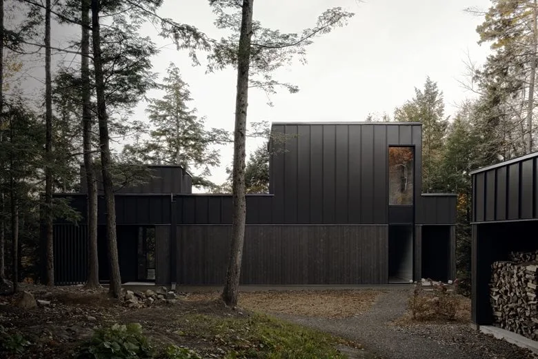 Composing a harmonious melody between architecture and nature among the treetops, with biological details in the design of a vacation home