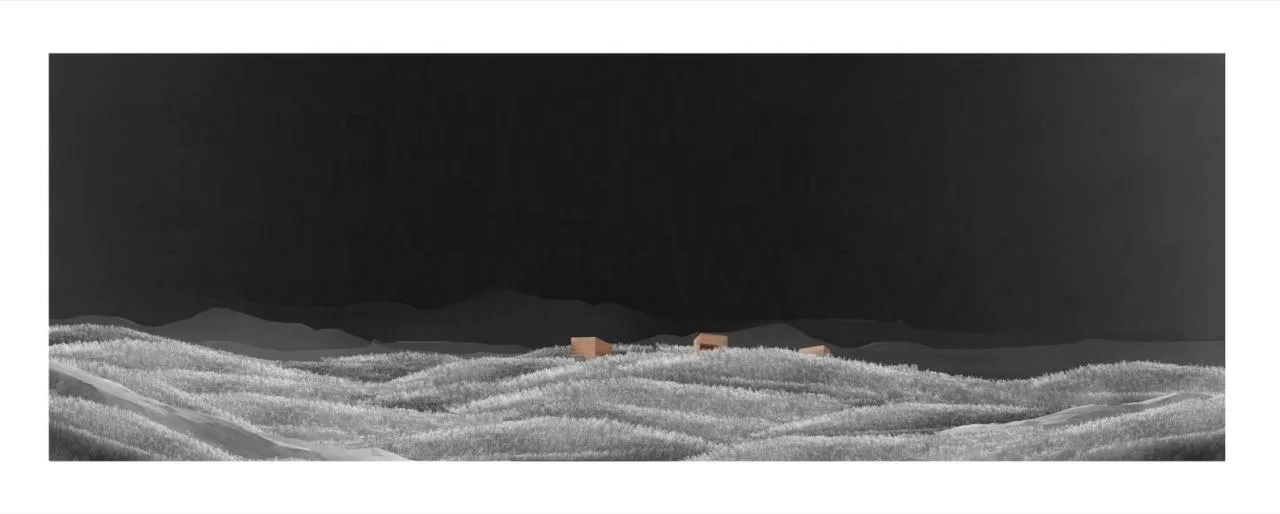 Villa design for observing landscape dynamics and experiencing natural emotions from different angles